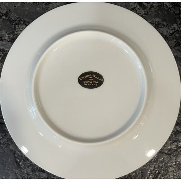 (4) Johann Haviland Sweetheart Rose 6” Bread Plates Bavaria Germany - Picture 4 of 4